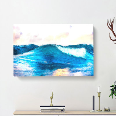 Rolling Ocean Waves - Wrapped Canvas Print
