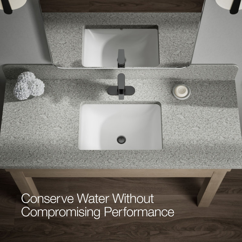 Hint Single-Handle Bathroom Sink Faucet with Escutcheon and Pop-Up Drain, 1.2 GPM, Matte Black