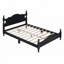 Lit plateforme en bois avec support en lattes de bois-987862083-987862084