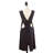 Myron Solid Color Linen Bib Apron-28016555