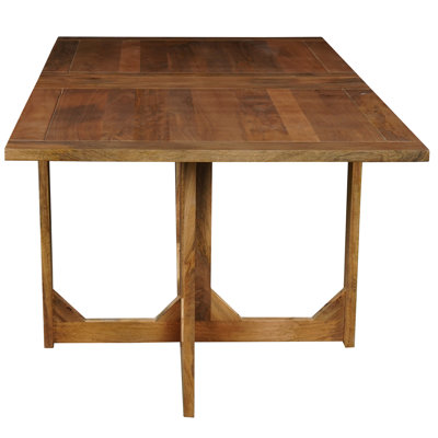  Table de salle à manger fabriquée à la main en bois de manguier avec attaches magnétiques - l 61,5 po