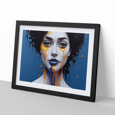 XH1022-10298X Woman Painted Vol.4 Abstract - Single Picture Frame Print