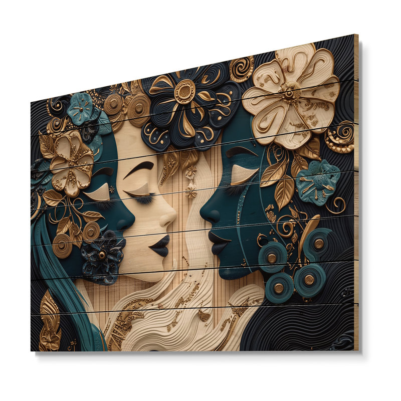 Aura intemporelle de l'art africain II - Global Wood, art mural sur bois de pin naturel, H 10 po x l 20 po x P 0,78 po