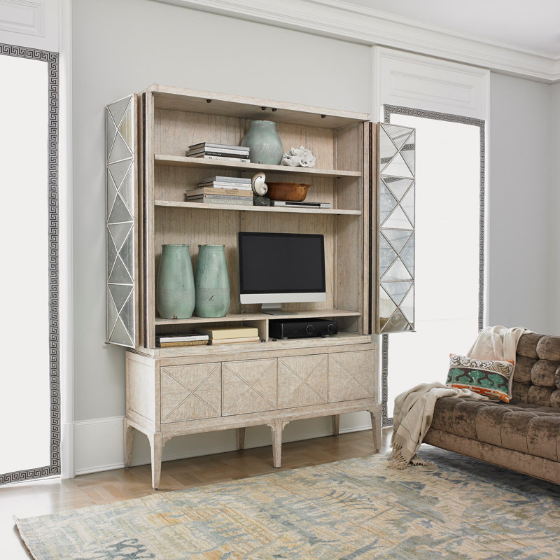 Escher Solid Wood Accent Cabinet