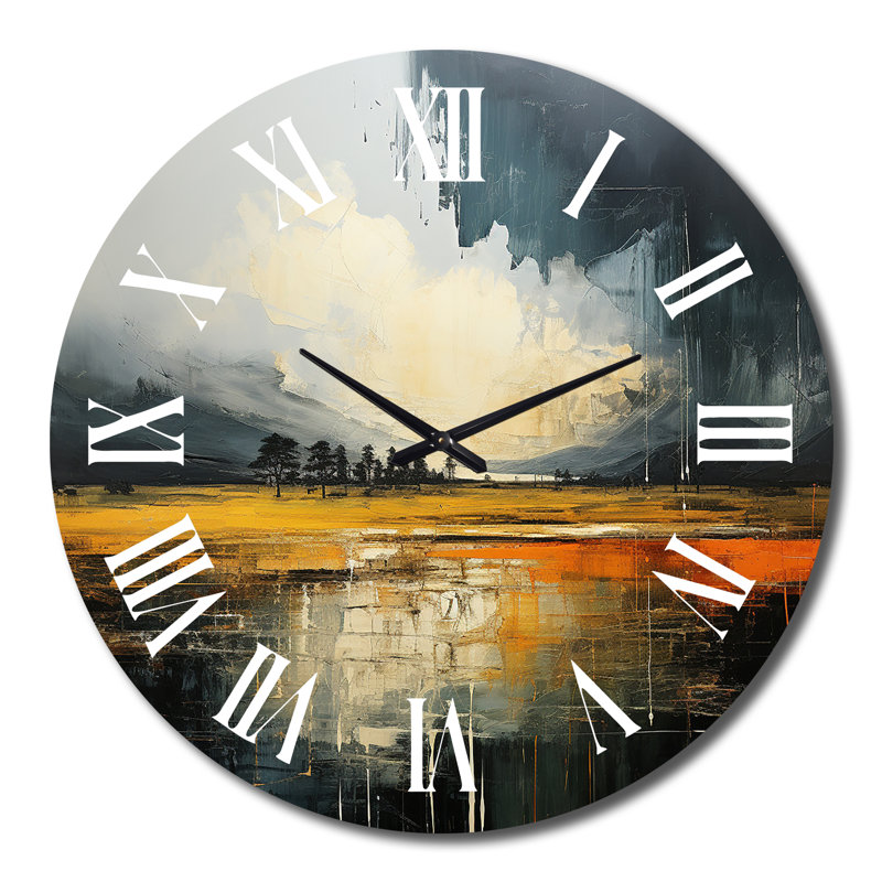 Horloge murale en métal Deshi, Très grand