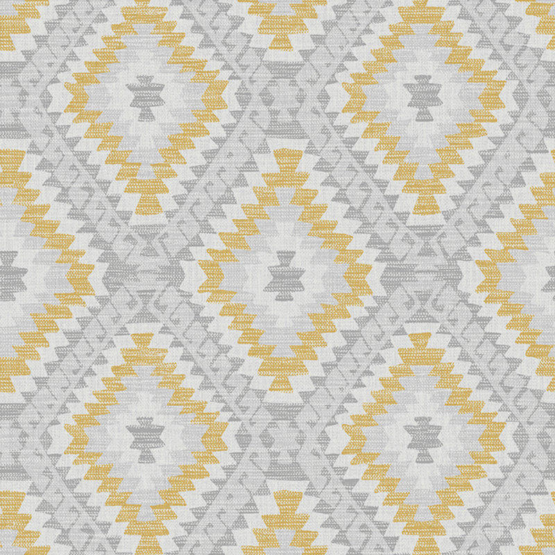 Rouleau de papier peint texturé Addlyn Geo, Ocre
