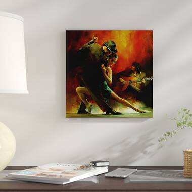 Red Tango II Canvas Wall Art by Christopher Clark
