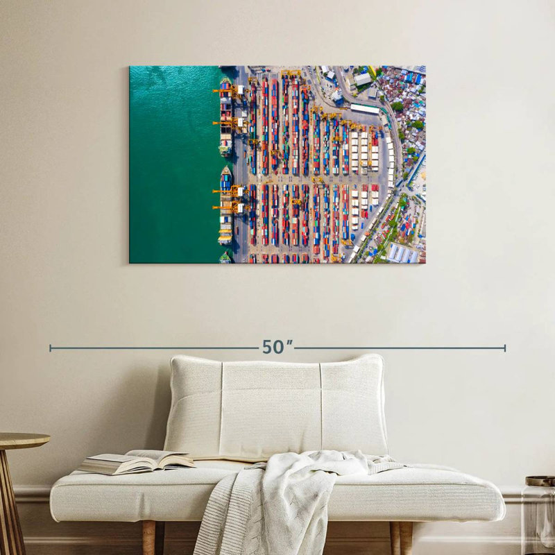 Mehar Container Port, 26" H x 39" W