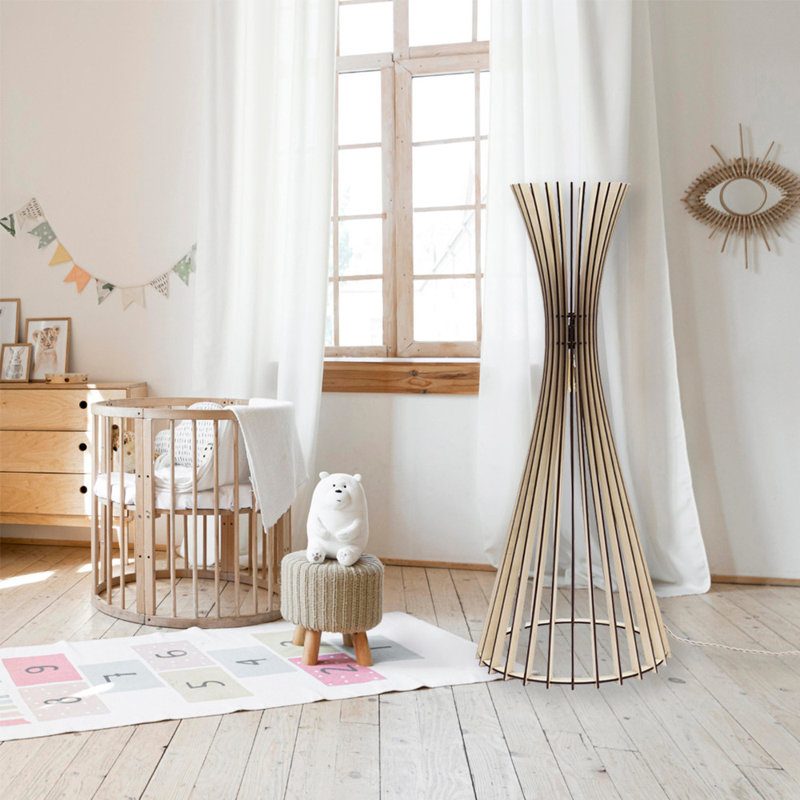 Tipi 46'' Natural Column Floor Lamp