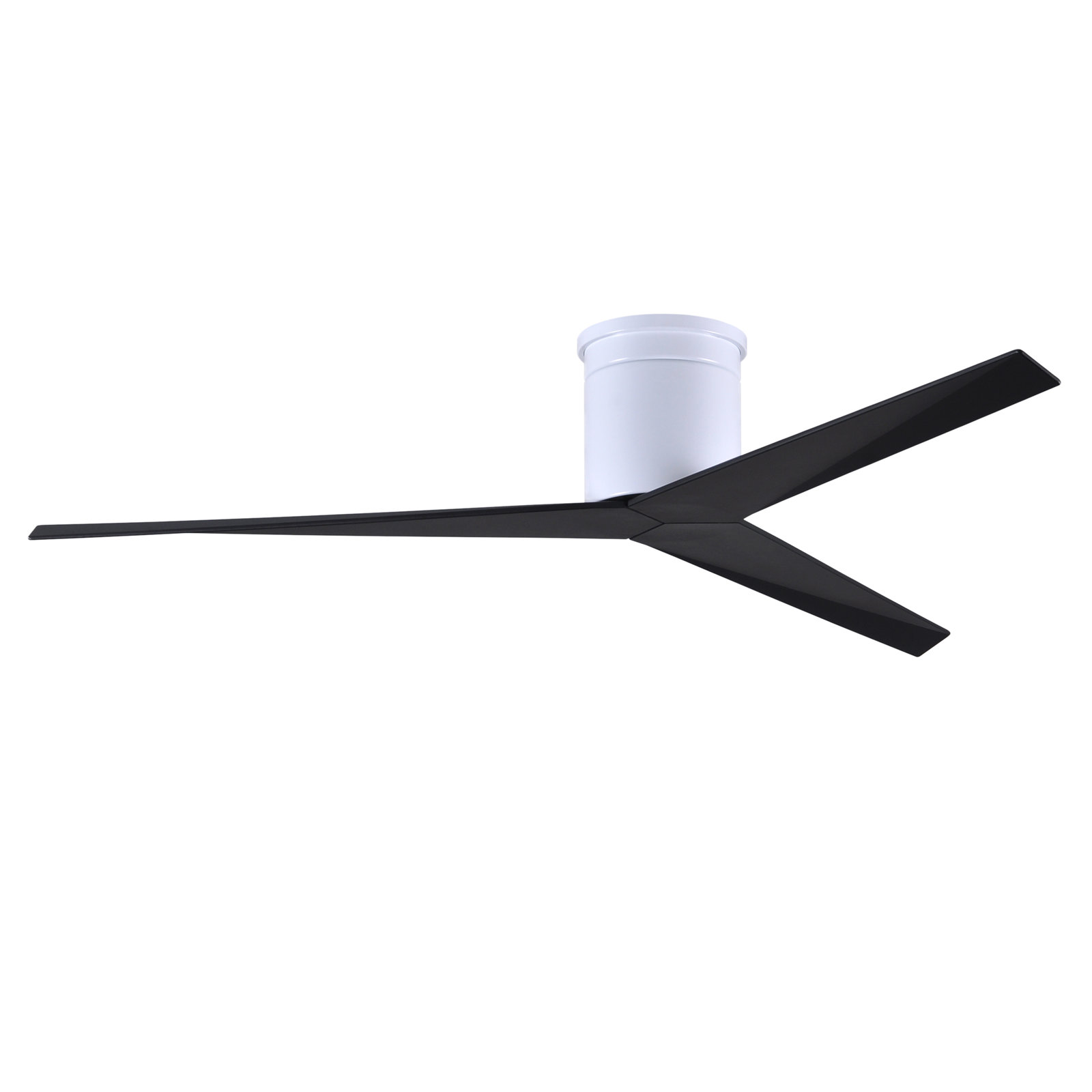 56'' 3 Blade Ceiling Fan, Matte Black, Gloss White