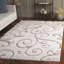 Tapis à motif floral crème à poil long Deanna-1237722199