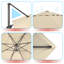 Parasol carré en porte-à-faux 120 po avec base de poids Ritage-2078547246