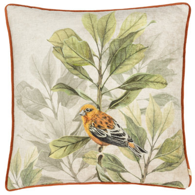 Anyah Floral Green Square Cushion