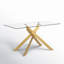 Tewksbury Glass Top Metal Base Dining Table-960640354-979384892