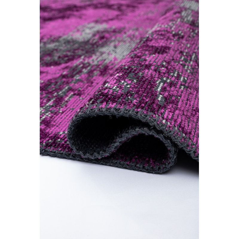 Rapture Gray/Purple Abstract Luxury Area Rug, Rectangle 7'10" x 9'10"