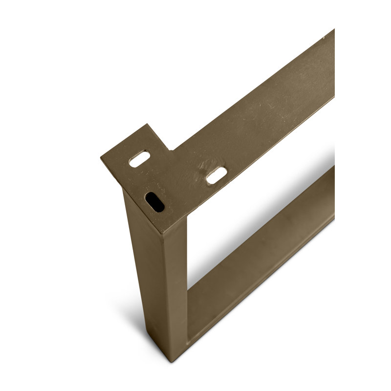 U Dining 28.5" Rectangular Table Base, Brass