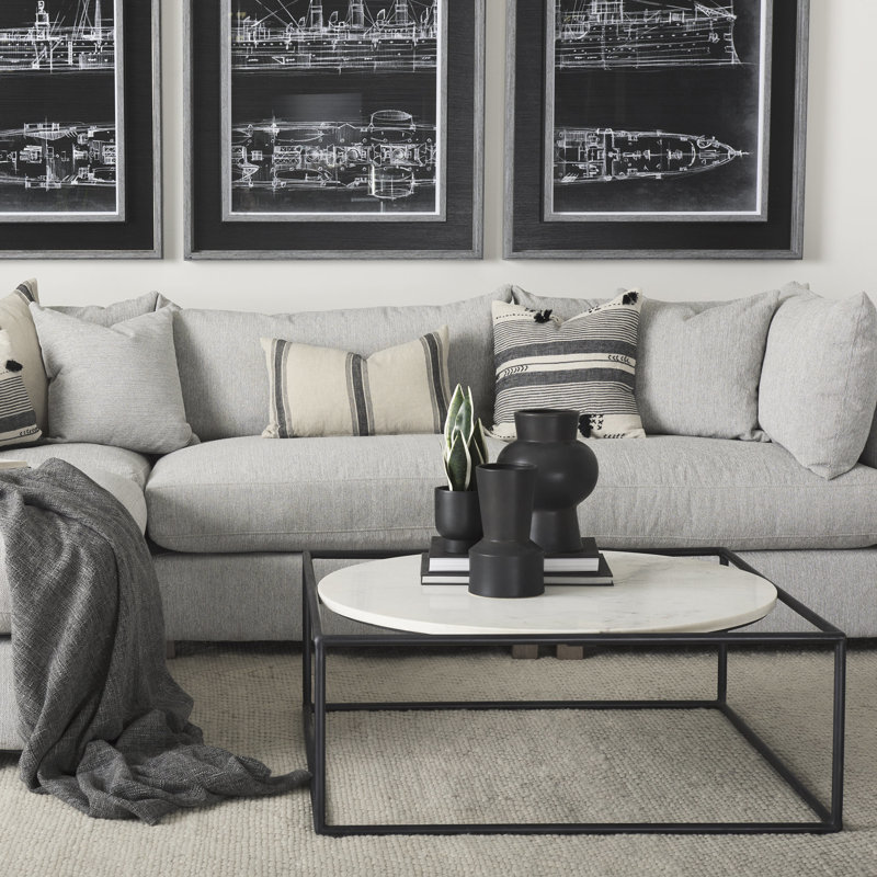 Aldren Genuine Marble Single Coffee Table