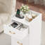 Ensemble de chambre à coucher 3 pièces, lit de rangement avec lumière DEL, 2 tables de chevet avec station de charge-1940570269-1940570271