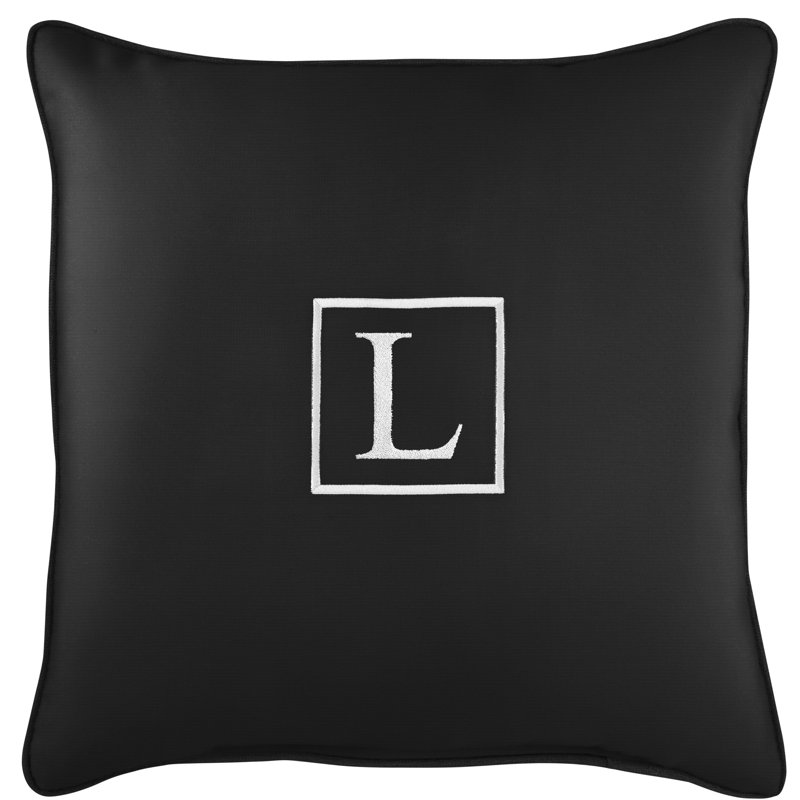 Housse et insert de coussin d'extérieur carré Kettil, Noir, L