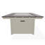 36" x 54" Rustic Polymer Fire Table with Propane Shelf-380258337
