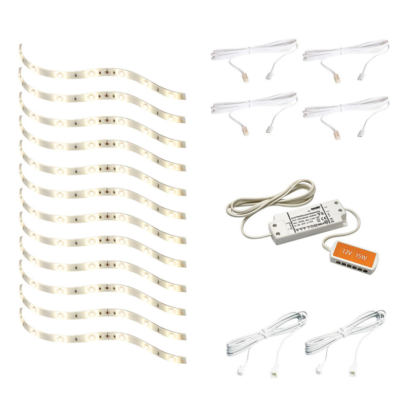 12 - Light 12 in. Under Cabinet Linkable Strip Light, No