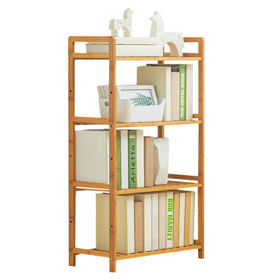 Multiple layers Wood Book Storage Shelf