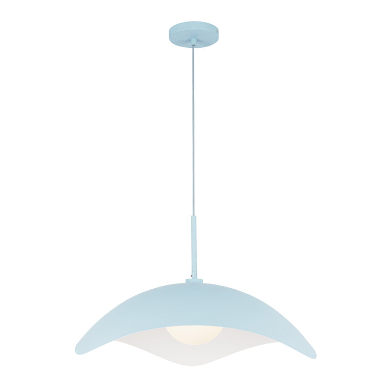 Luminaire suspendu 22 po Kirby, Bleu