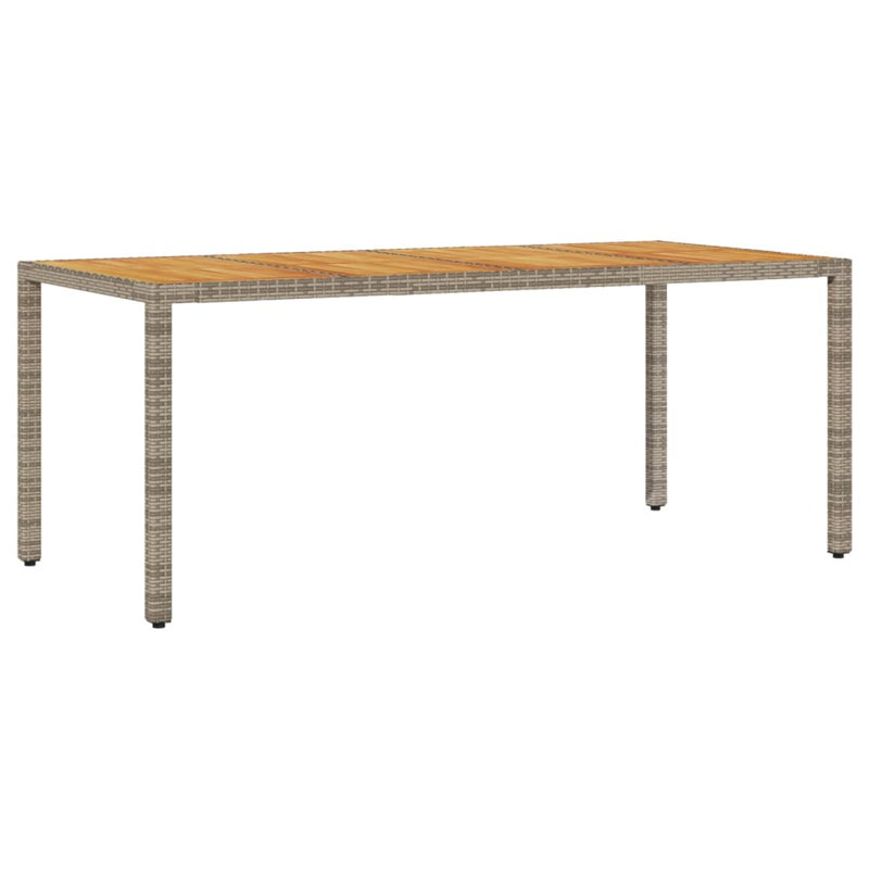 Kenmare Rectangular Outdoor Dining Table , 150cm cm W 90cm cm D, Grey, 75cm H x 190cm W x 90cm D