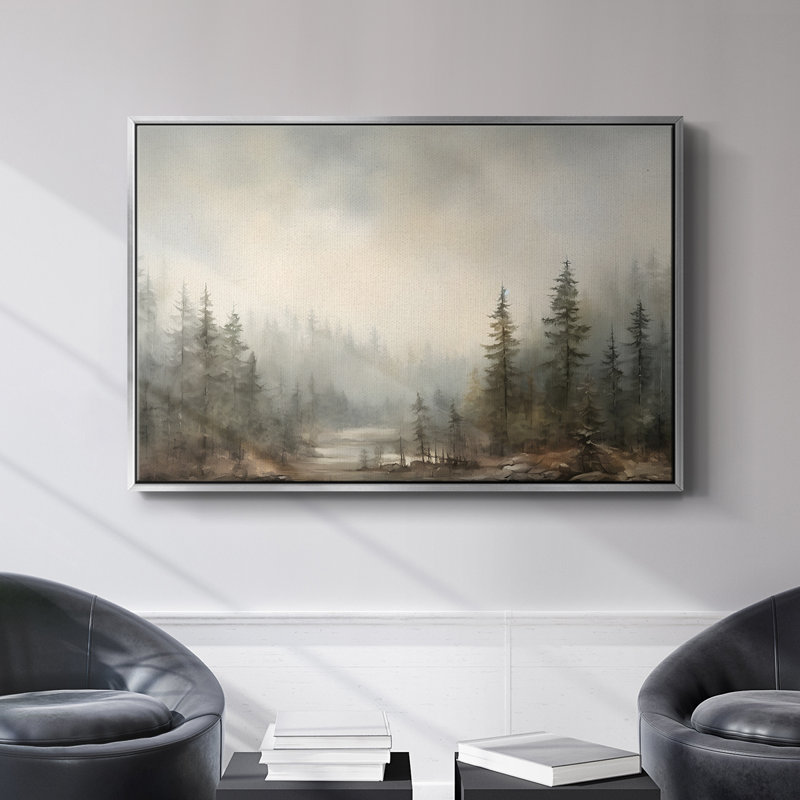 Vintage Landscape -DCCCXXXV Framed Gallery Wrapped Canvas, H 25 po x l 37 po