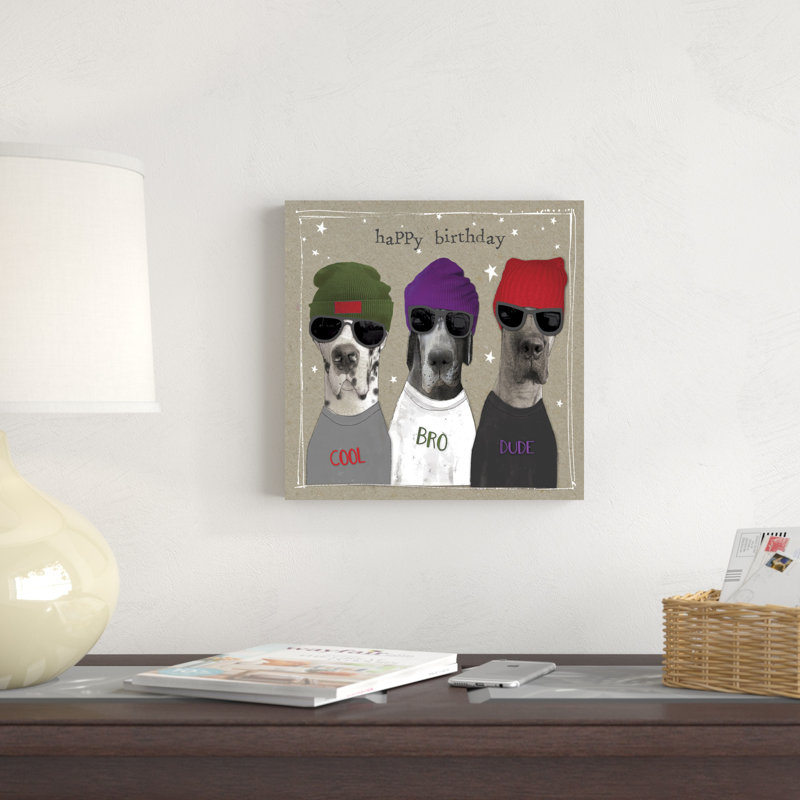 Fancypants Cool Dogs IX, H 12 po x l 12 po x P 1,25 po