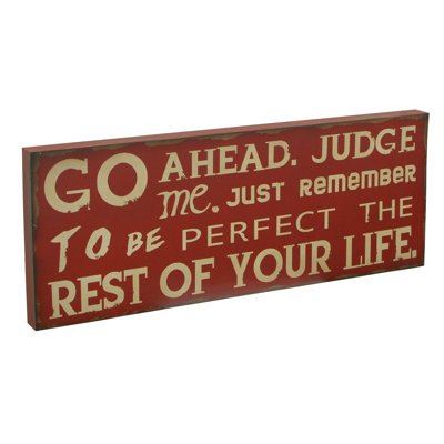 «go ahead décoration murale "juger me"
