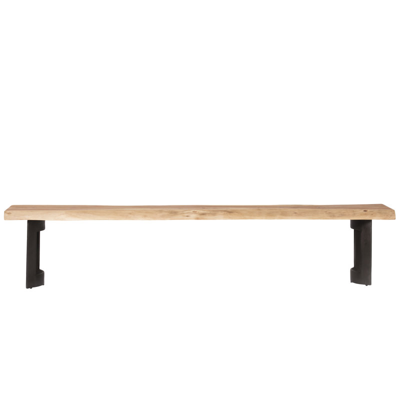 Kenmore Solid Wood Bench, 18" H x 92" W x 15" D, Brown
