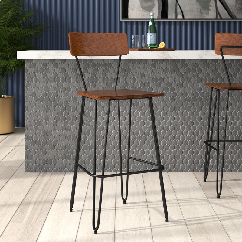 Counter Stool with Metal Frame