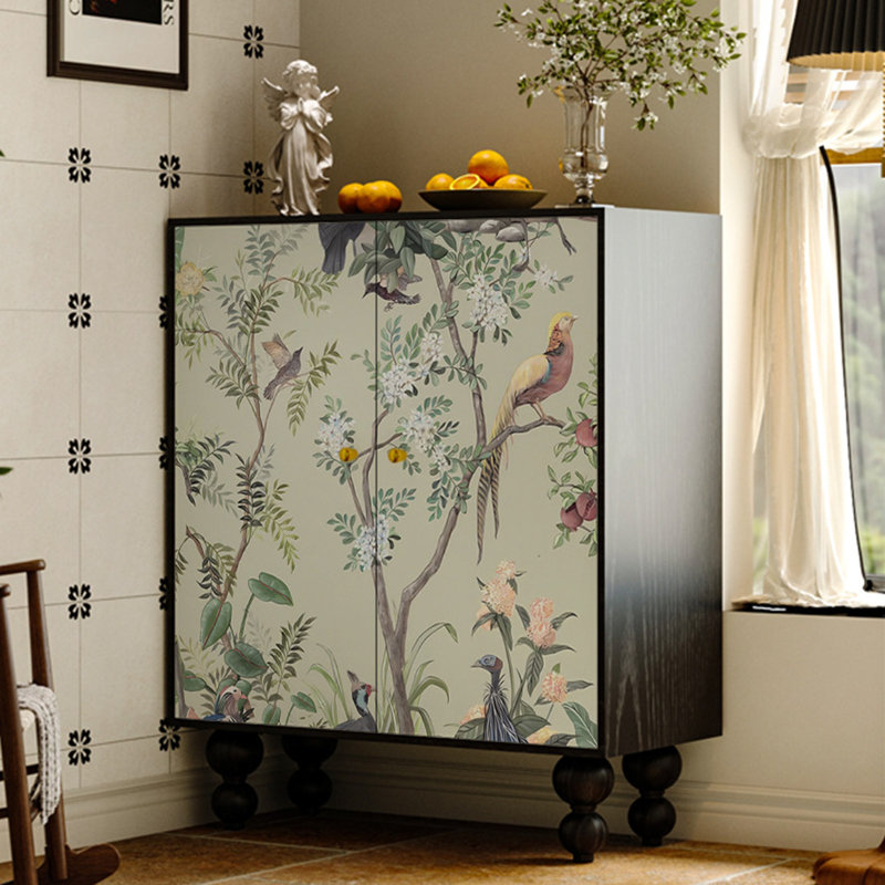 French Retro Minimalist Style Accent Cabinet