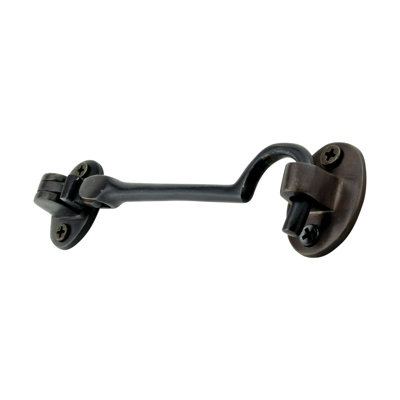 Eyelet Latch - Solid Brass Swivel Style Oil Rubbed Bronze Finish