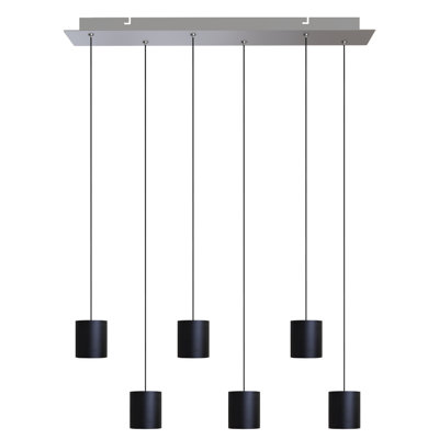 Luminaire suspendu tambour en grappe 6 lumières Andromedae