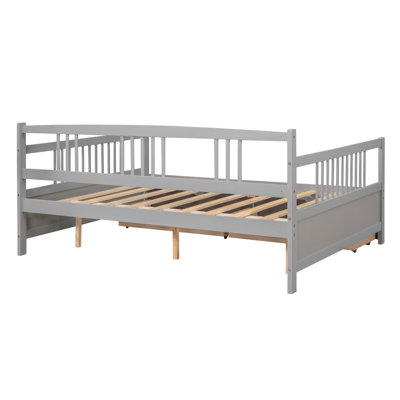 Daybed Wood Bed With Two Drawers