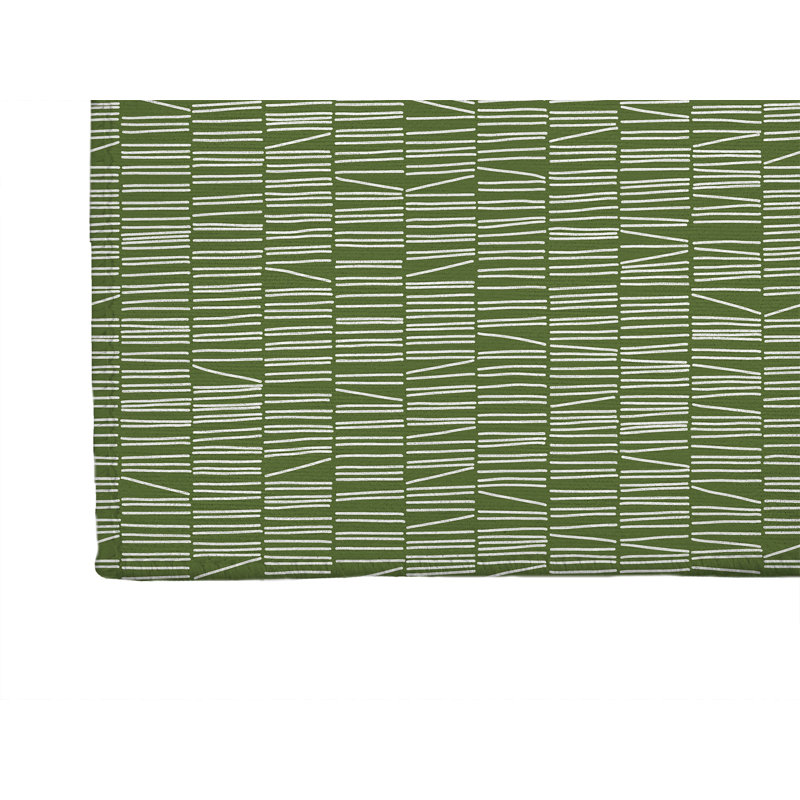 Tapis de cuisine bibliothèque à profil bas, Rectangulaire 2 pi x 3 pi, Vert olive