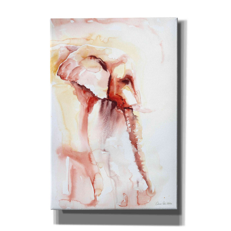 " African Elephant " by Alan Majchrowicz, 18" H x 12" W x 0.75" D