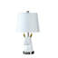 Lampe de table 20,5 po en résine blanche