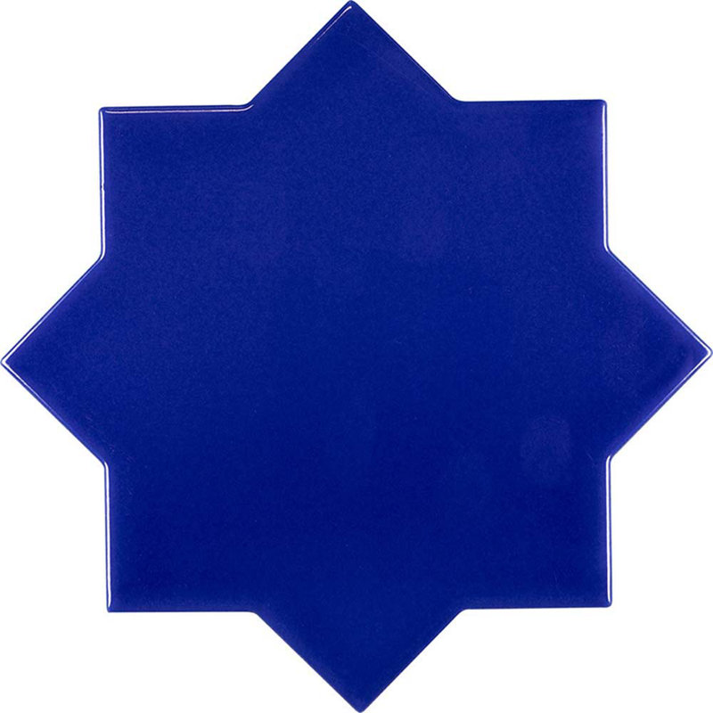 Siena 5.35'' W x 5.35'' L Ceramic Singular Tile, Cobalt Blue