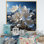 Sunlit Poinsettia Serenade, reproduction d'art sur toile