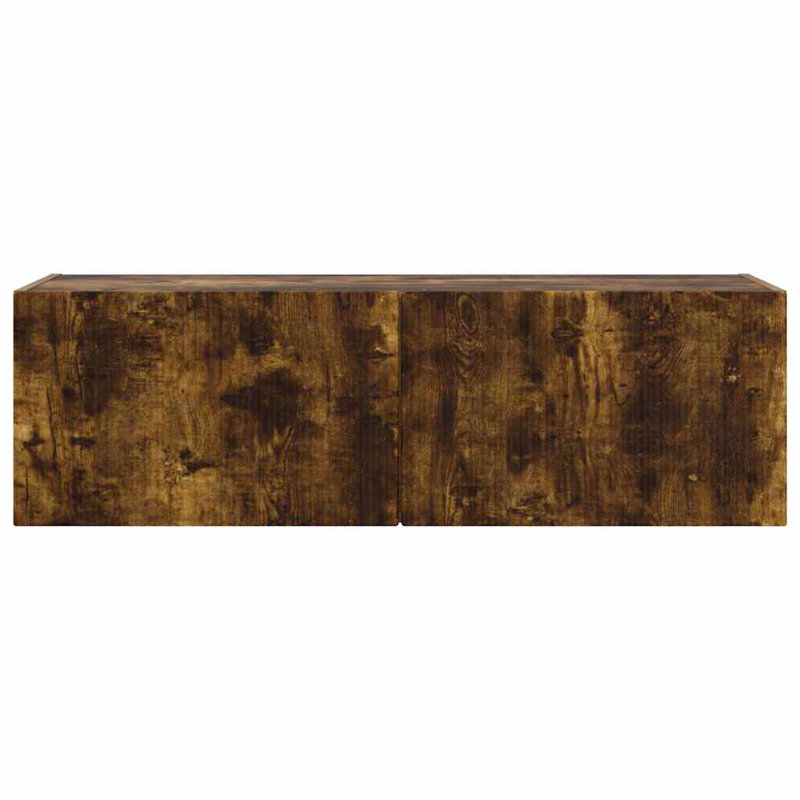 TV Stand, 29.5cm H x 98cm L x 31cm W, Smoked Oak