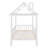Twin Size Wood House Bed with Fence-124151142