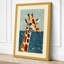 Giraffe Emerges Coastal - Wrapped Canvas-1836445661-1836445664