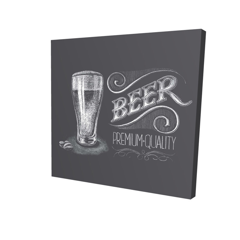 Enseigne de bière rétro - Toile de cuisine rétro pour la décoration intérieure