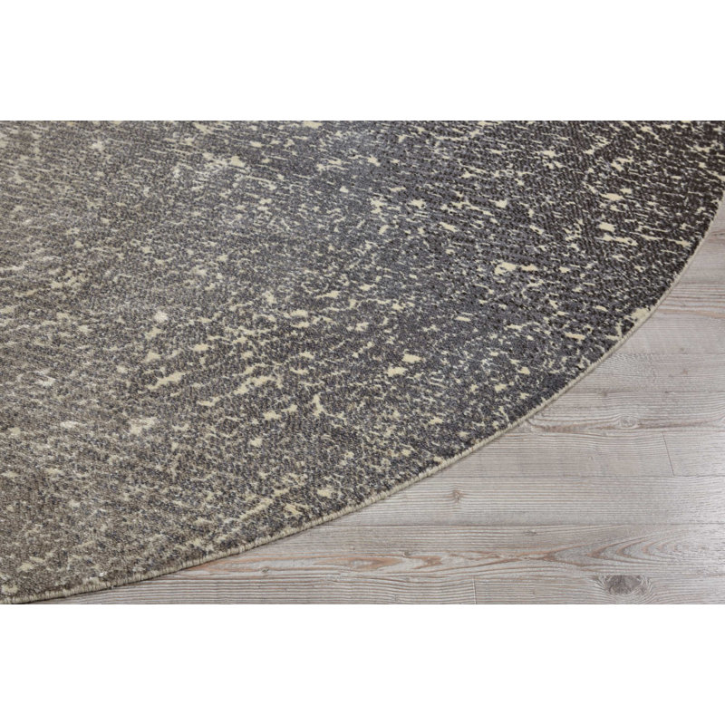 Tapis blanc moderne Cannes, Rond 8 pi