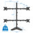 Mount-It Quad Monitor Stand | Height Adjustable Standing 4 Screen Mount Fits Monitors Up to 32 in.