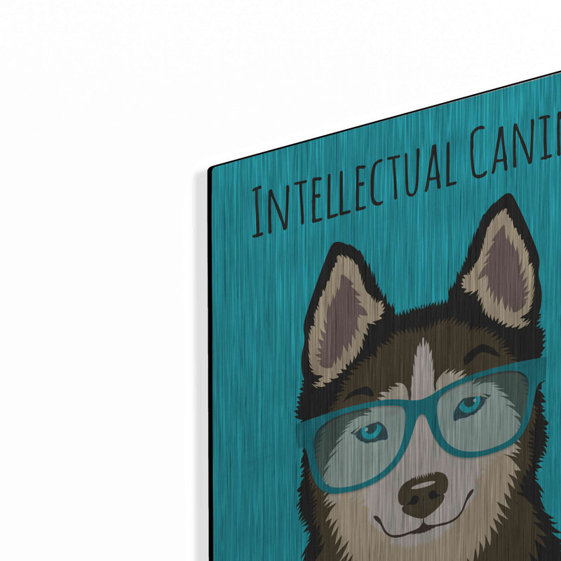 «Intellectual Canine» par Debbie Gray, H 16 po x l 12 po