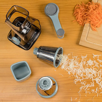 This Transparent Grater Features A Powerful Suction Cup Base And Three Blades To Meet Diverse Processing Needs. It's Safe, Easy To Use, And Makes Home Cooking More Convenient.